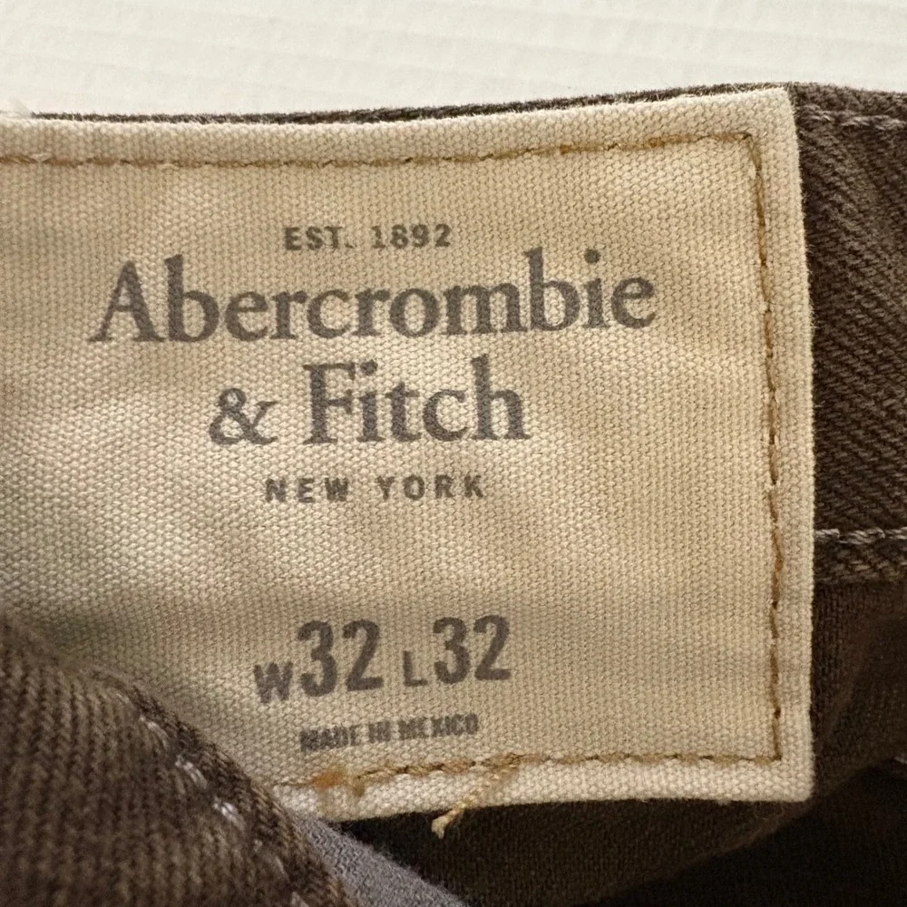 Abercrombie & Fitch Skinny Pants Mens Brown Button Fly 31x31 Pants Casual